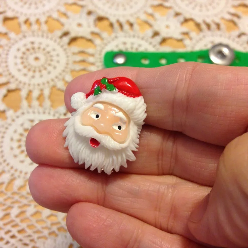 Christmas Snap Bracelet with two charms
